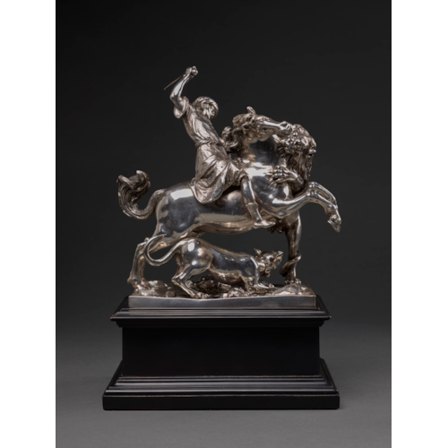 Turkish Horseman being Attacked by a Lion